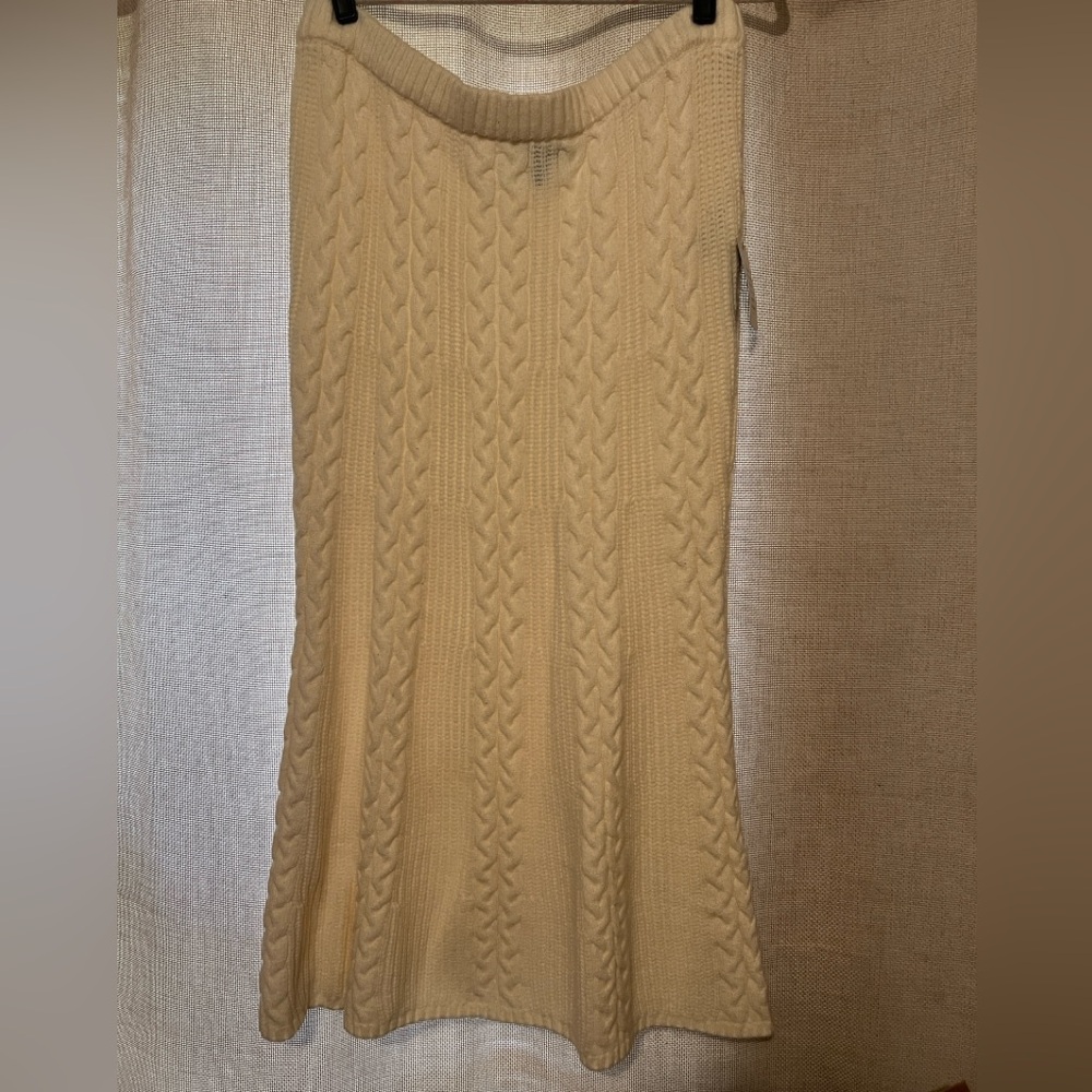 NWT Eloquii Cable Knit Sweater Skirt in Cream size 18/20